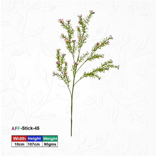 Artificial Wax Flower Spray Pink | AFF Stick -45