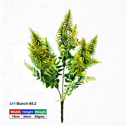 Artificial Yellow/Eucalyptus Leaves Stick | AFF Bunch -55.2
