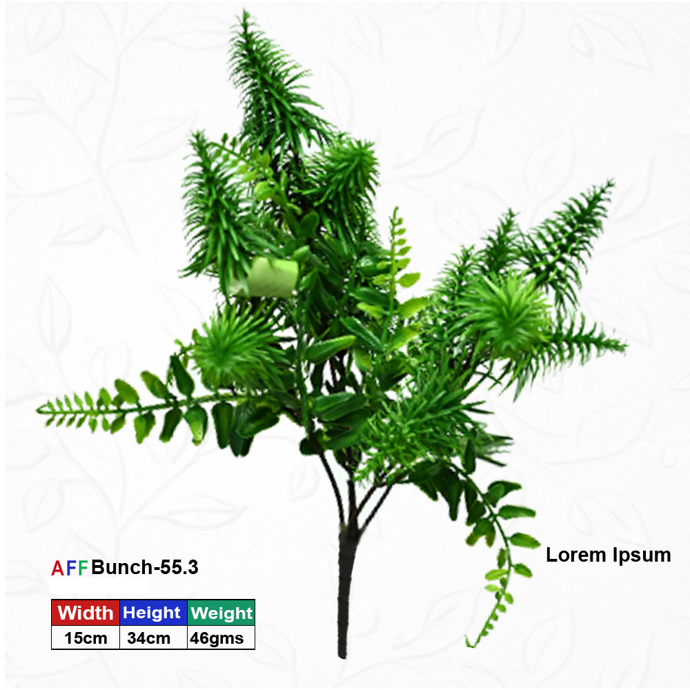 Artificial Green/Eucalyptus Leaves Stick | AFF Bunch -55.3