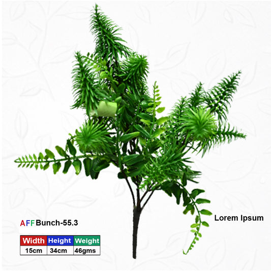 Artificial Green/Eucalyptus Leaves Stick | AFF Bunch -55.3