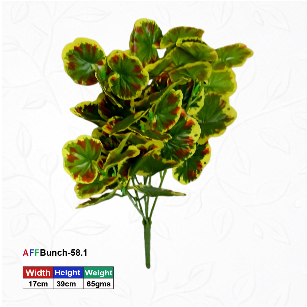 Artificial Yellow Geranium Bush | AFF Bunch -58.1