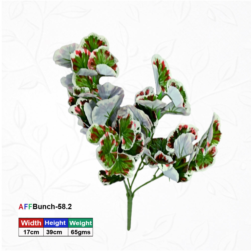 Artificial White Geranium Bush | AFF Bunch -58.2