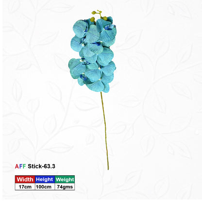 Artificial Blue Orchid Stems | AFF Stick -63.3 | {Different colors are available}