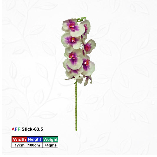 Artificial White & Pink Orchid Stems | AFF Stick -63.5