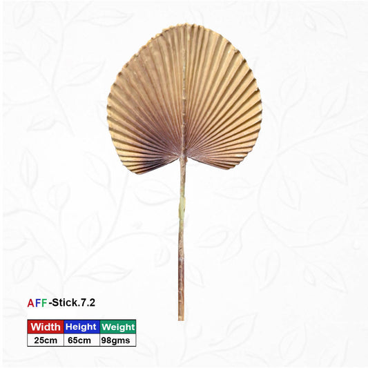 Artificial Brown Ruffled Fan Palm Stems | AFF-Stick-7.2