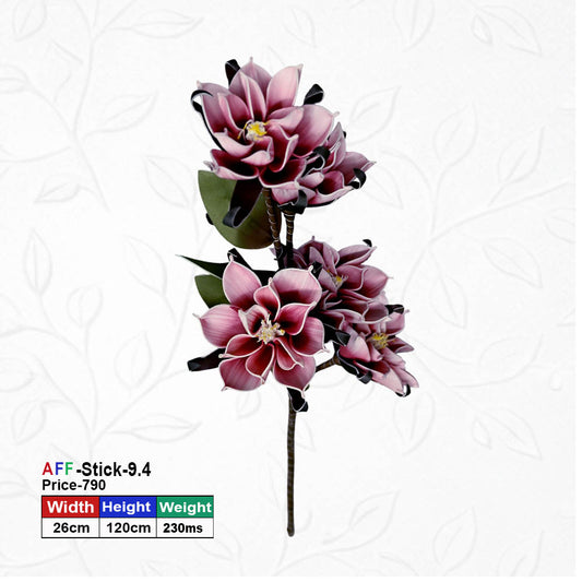 Artificial Lotus Maroon Flower Stick | AFF-Stick-9.4
