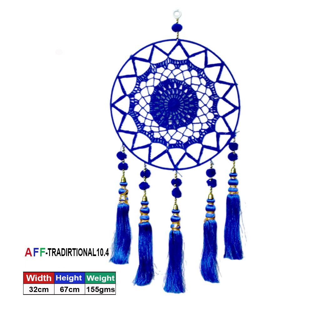 Artificial Traditional Radiant Blue Dreamcatcher