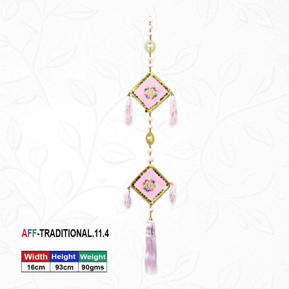 Artificial Traditional Crimson Diamond Pink Hanging