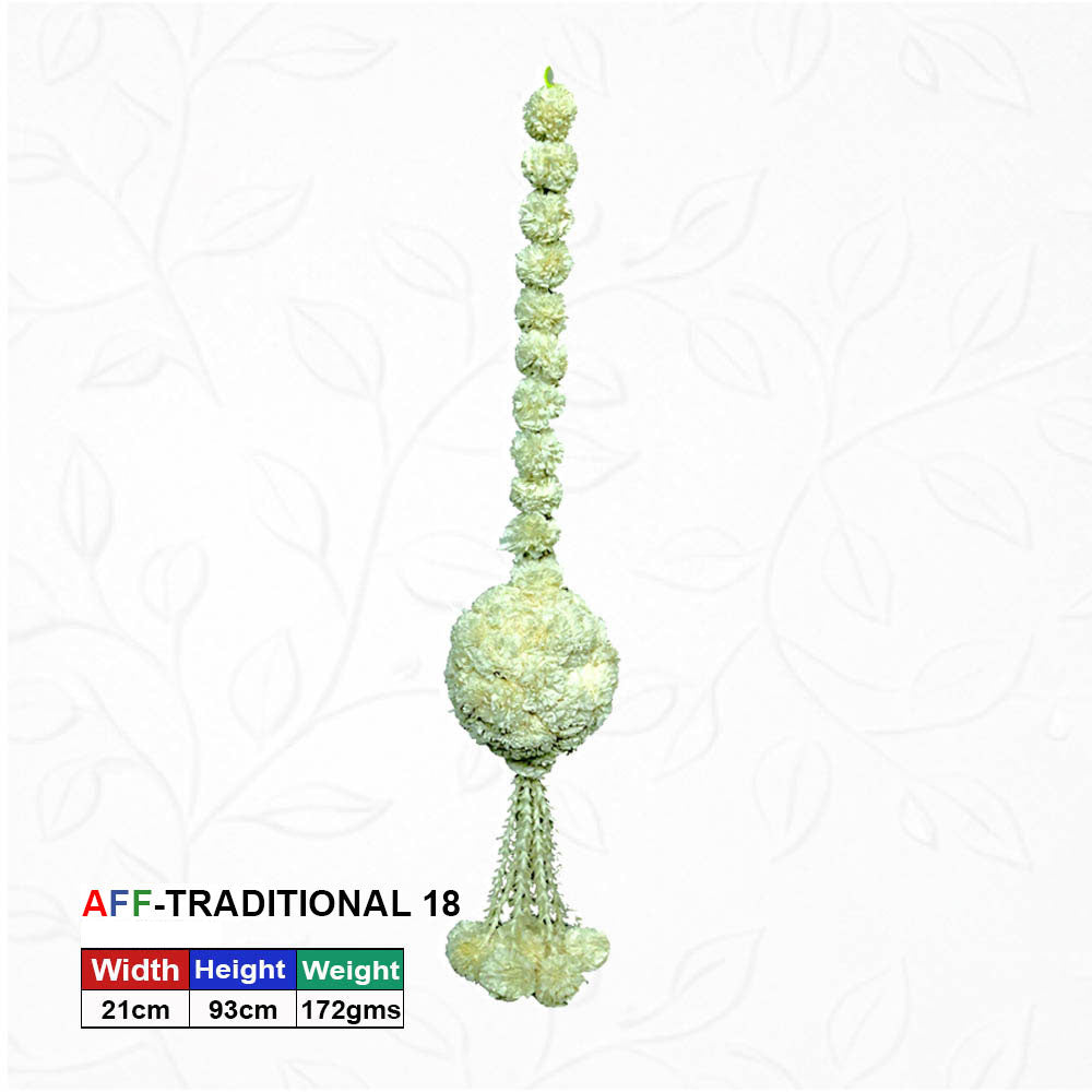 Artificial Traditional white Marigold & Mogra Hanging