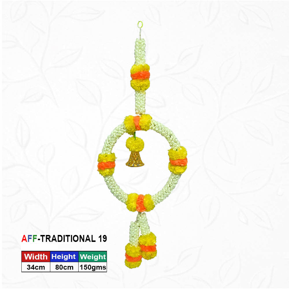 Artificial Flower Traditional Ring Bell Hanging