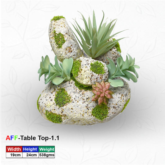 Artificial Zen Stone Succulent Tabletop