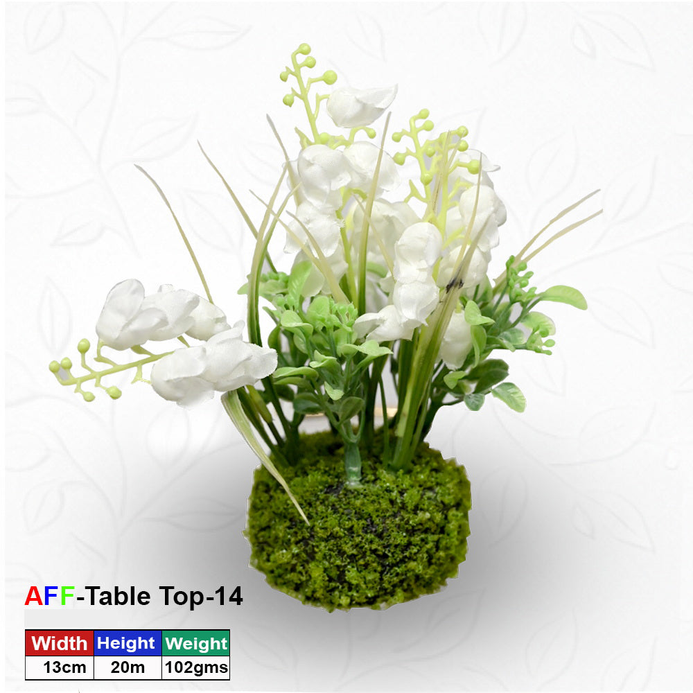 Artificial Succulent Lily of the Valley Moss Ball Tabletop