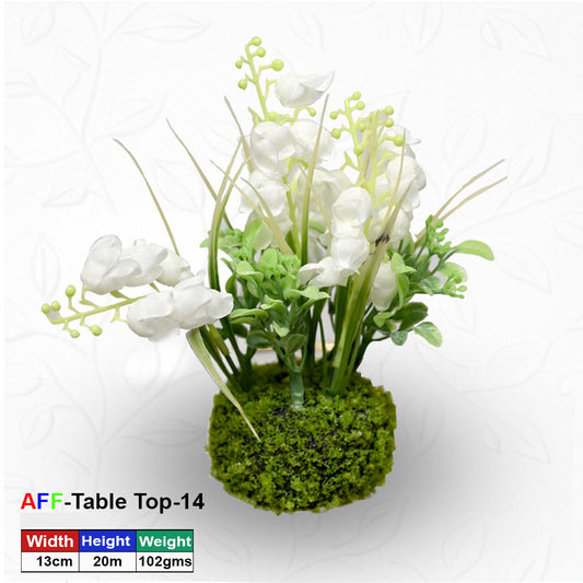 Artificial Succulent Lily of the Valley Moss Ball Tabletop