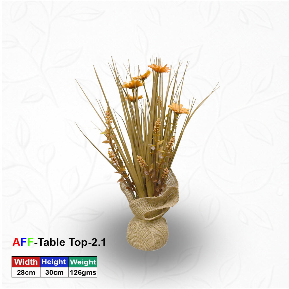 Artificial Golden Meadow Rustic Bouquet Succulent