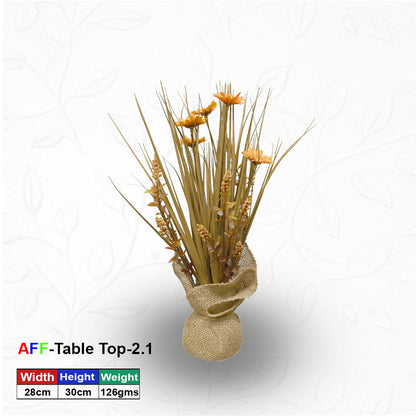 Artificial Golden Meadow Rustic Bouquet Succulent