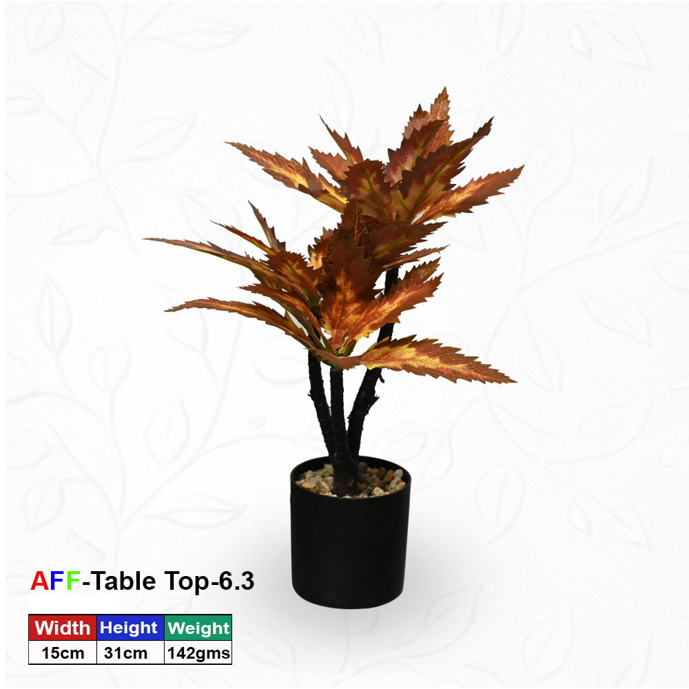 Artificial Succulent Crimson Fire Variegated Tabletop