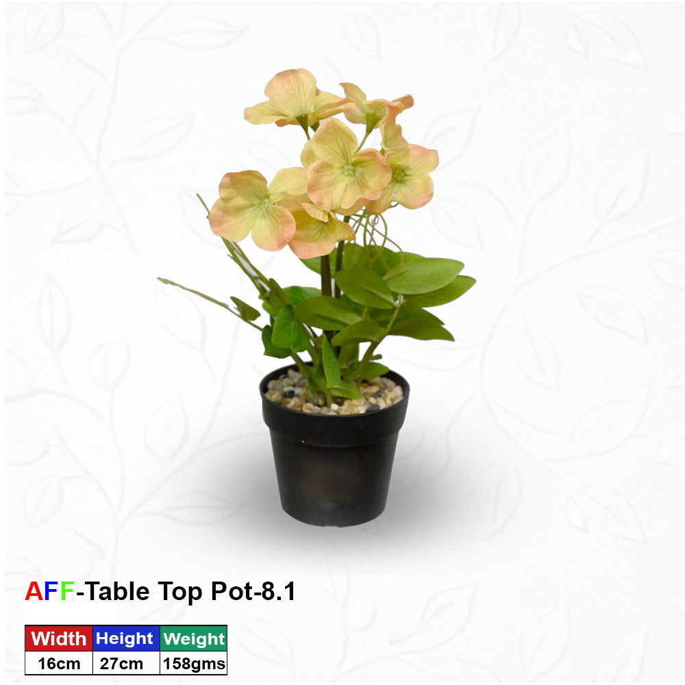 Artificial Succulent Spring Blossom Tabletop Pot