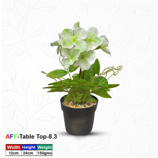 Artificial Succulent Spring Blossom Tabletop Pot