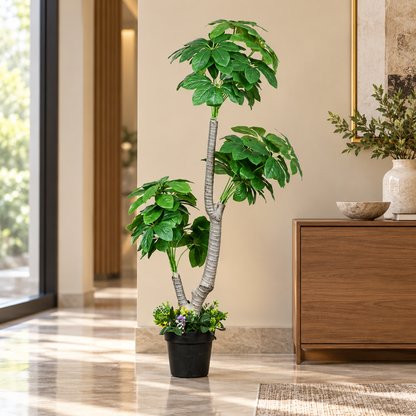 Artificial Plant Multi-Tiered Umbrella Potted Tree