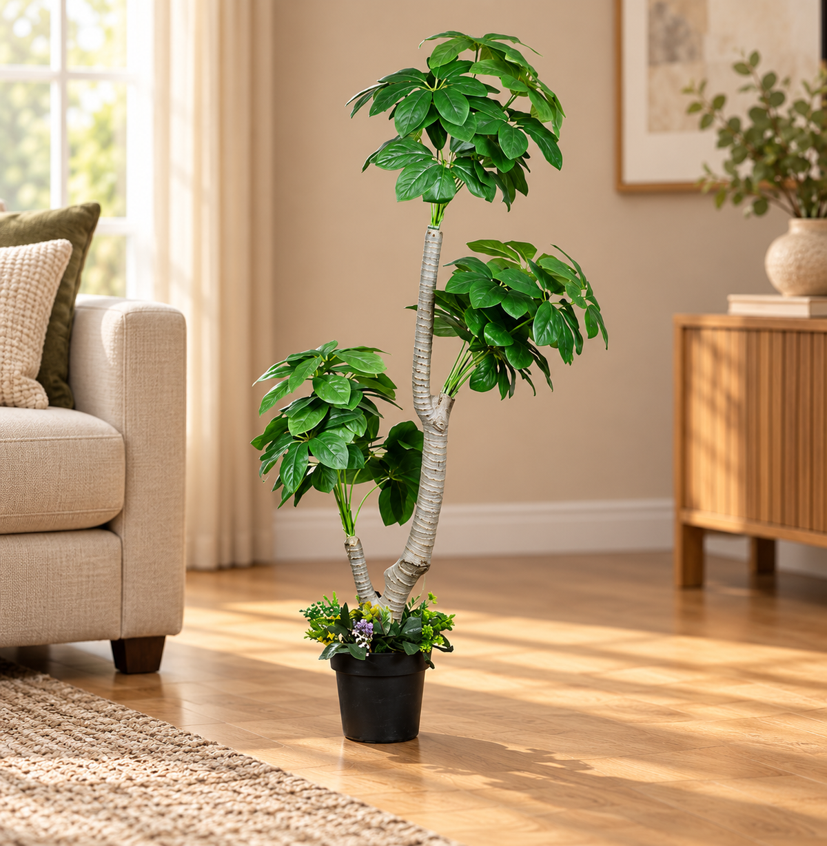 Artificial Plant Multi-Tiered Umbrella Potted Tree