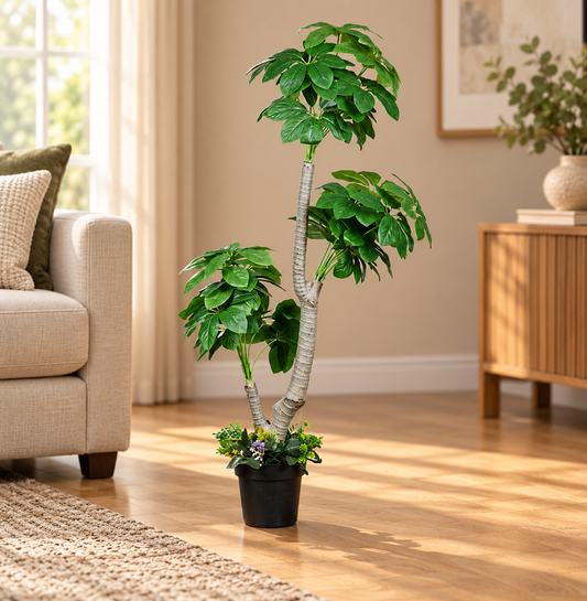 Artificial Plant Multi-Tiered Umbrella Potted Tree