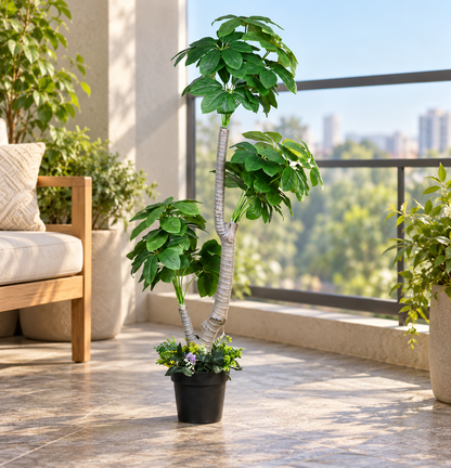 Artificial Plant Multi-Tiered Umbrella Potted Tree