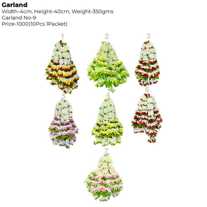 Artificial Flower Garland small Dhol Ladi | AFF-Garland-9.1  | Price Rs.1000/10pcs