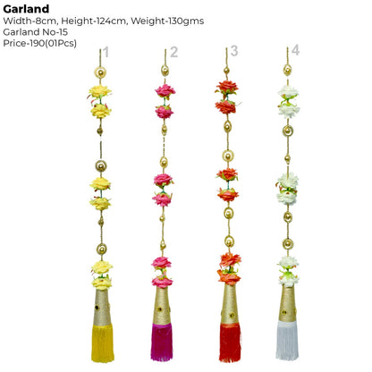Artificial Flower Designer Garland | AFF-Garland-15.4  |  Price Rs.190/Piece {Different colors are available}