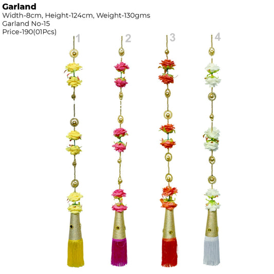 Artificial Flower Designer Garland | AFF-Garland-15.4  |  Price Rs.190/Piece {Different colors are available}