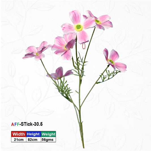 Artificial Blossom Silk Light Pink Flowers Stick | AFF Stick 30.5
