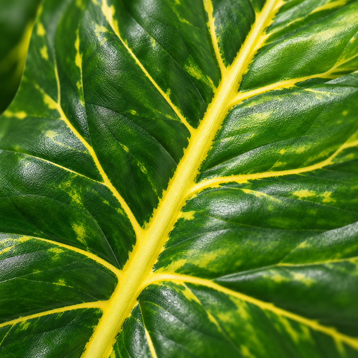 Artificial foliage plant 108 design 2 leaf close-up