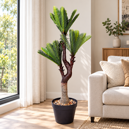 Artificial triple crown cycad palm 160 cm - home