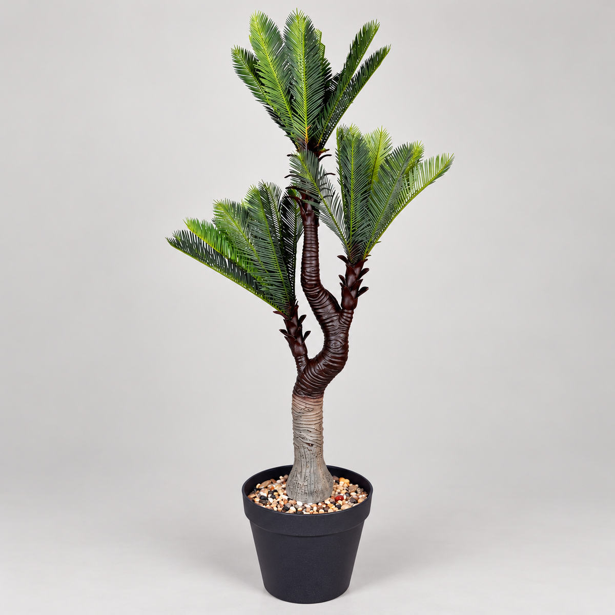 Artificial triple crown cycad palm 160 cm - side