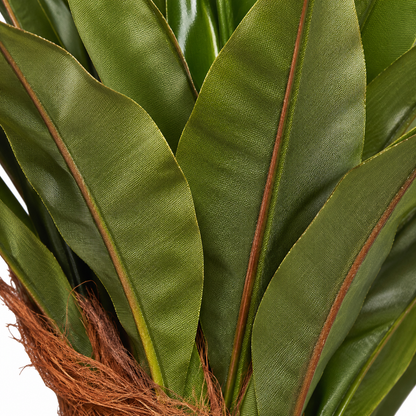 AFF Plant 97 artificial green broad leaf plant - close-up