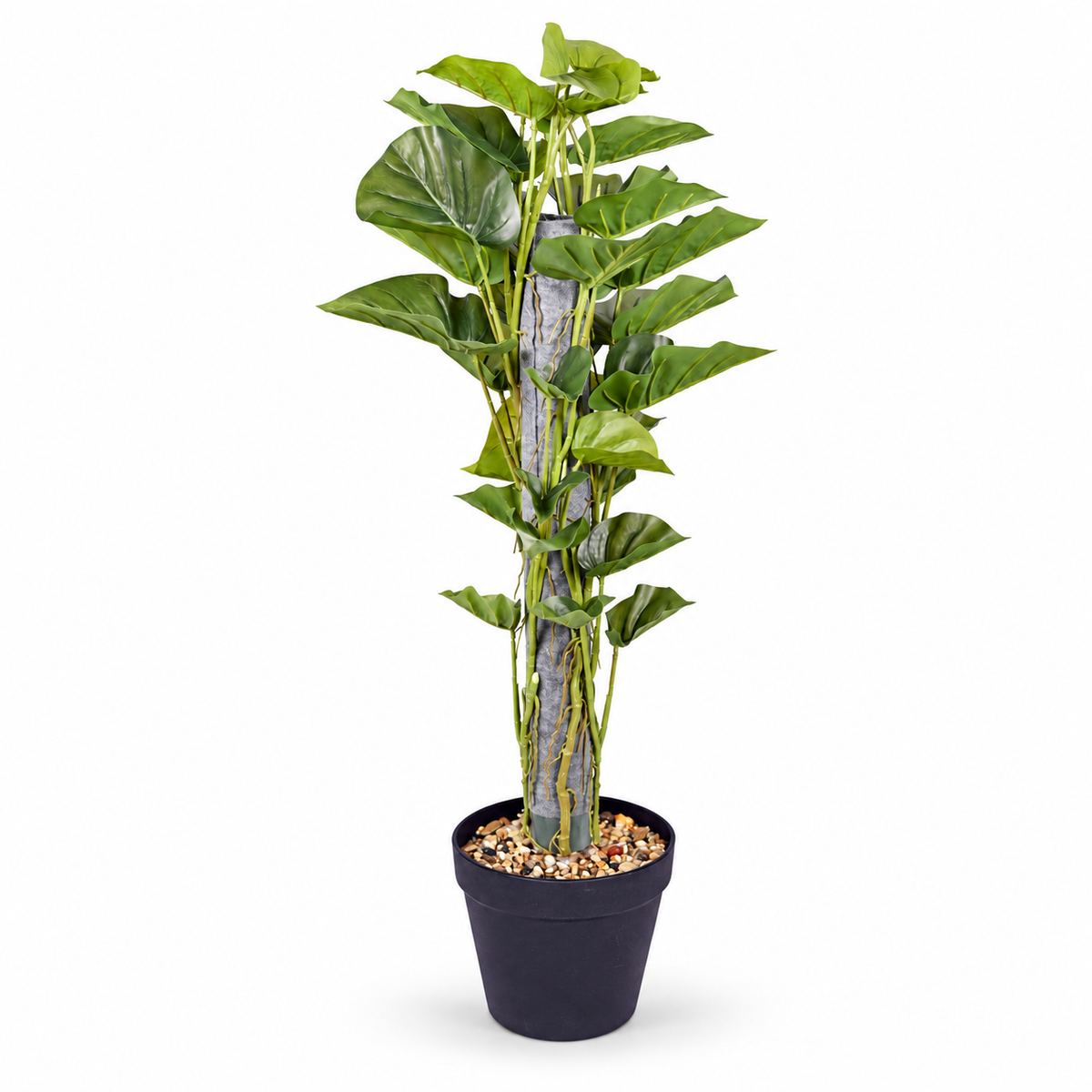 Artificial climbing heart leaf plant 95 cm - white