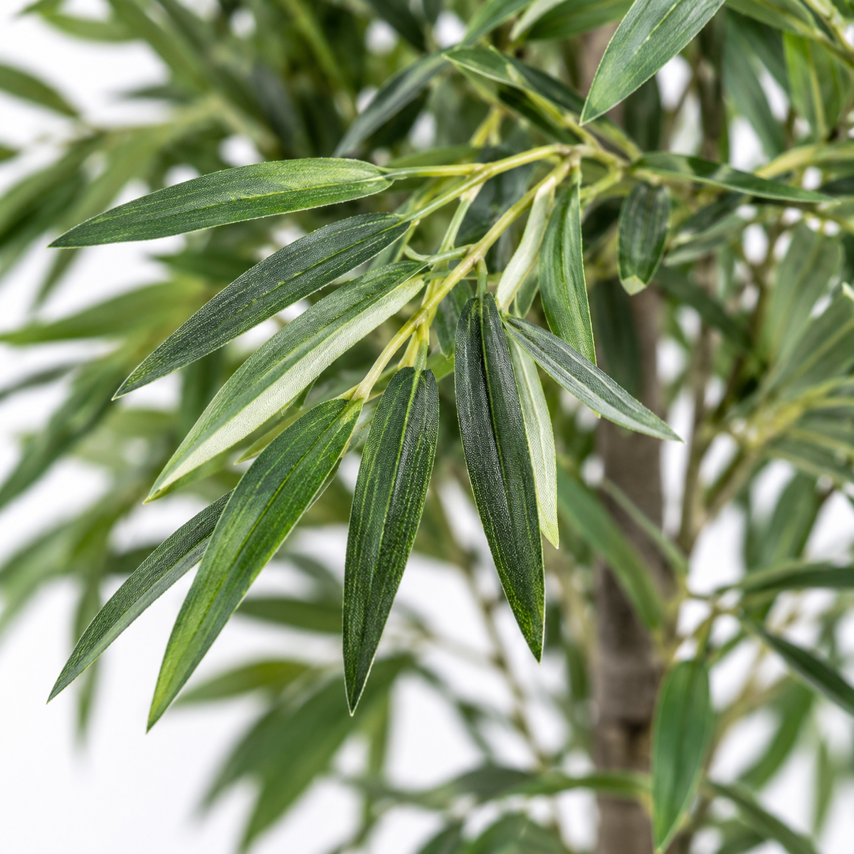 Artificial Bamboo Willow Potted Tree - close-up
