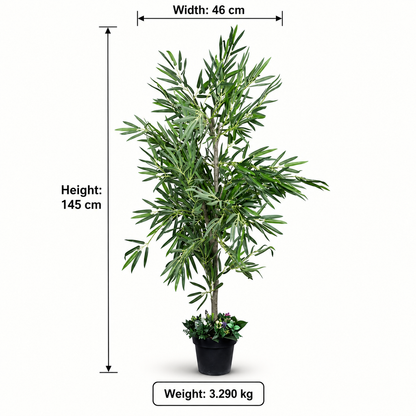 Artificial Bamboo Willow Potted Tree - dimensions