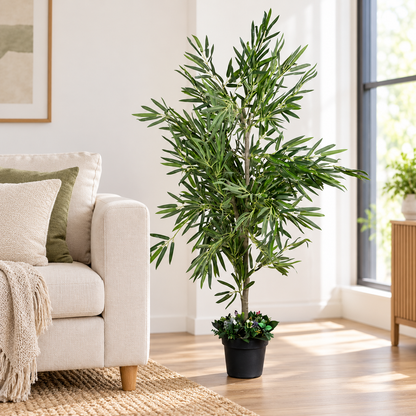 Artificial Bamboo Willow Potted Tree - living-room