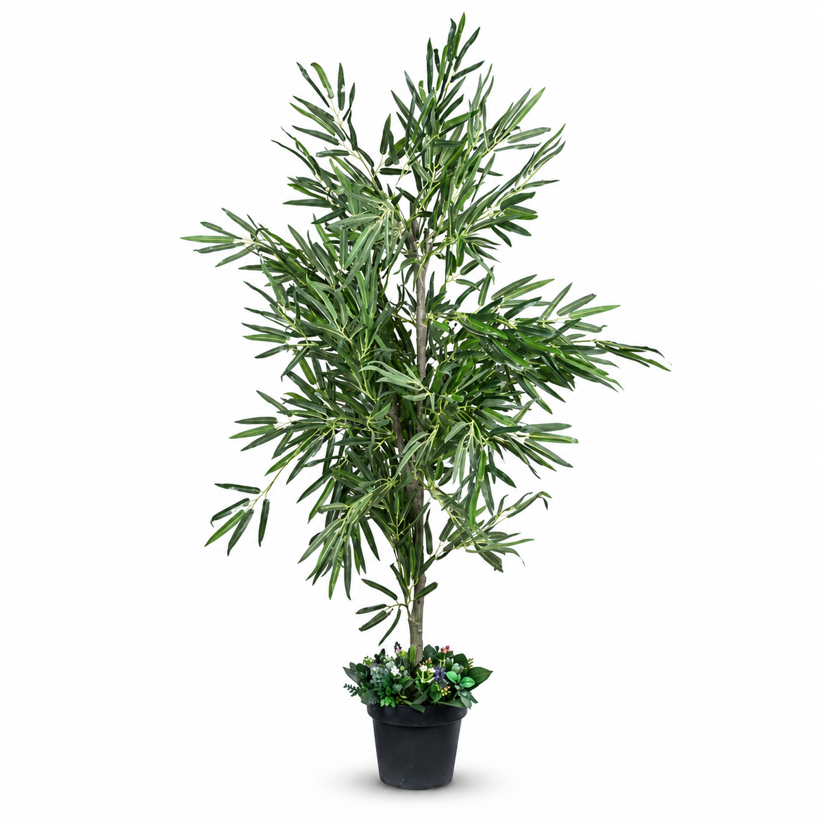 Artificial Bamboo Willow Potted Tree - white-background