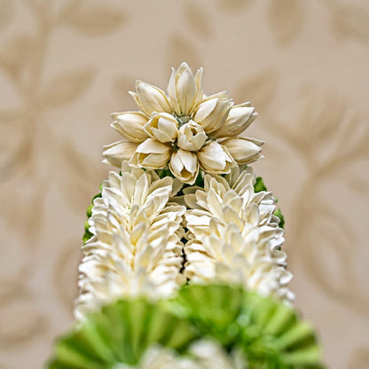 Artificial Mogra ladi with 2 Green Flower | AFF-Garland-26