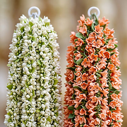 Premium Artificial White Flower Hanging Jhumar Garland – 100 cm