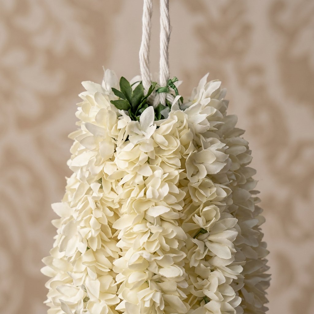Artificial Mogra Ladi with Small Lotus | AFF-Garland-20