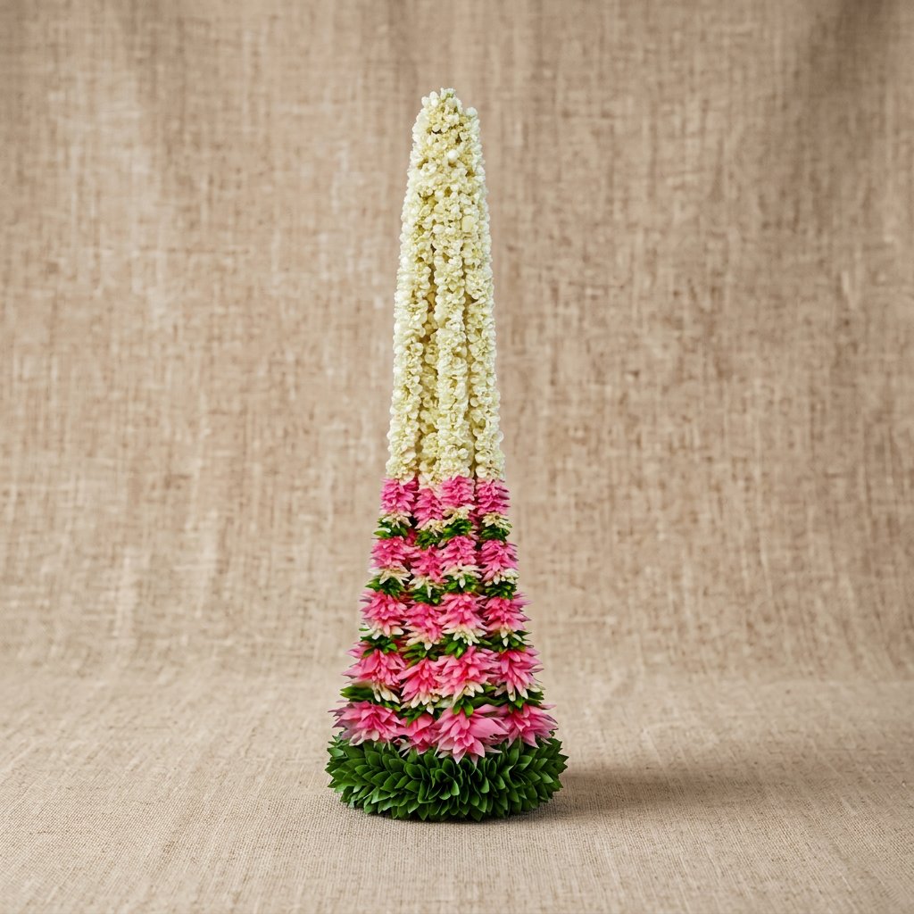Artificial Flower Garland (Long Dholak Ladi) | AFF-Garland-21 | {Different colors are available}