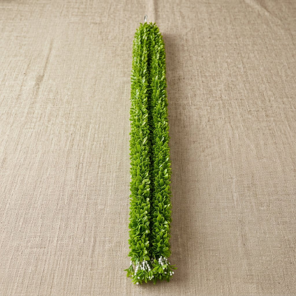 Long Green Leafy Hanging Garland – Slim Artificial Foliage Latkan for Door, Window, Balcony & Backdrop Décor (160 cm) – Pack of 10