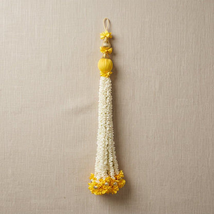 Artificial Flower Ladi mogra yellow | AFF-Garland-16.5