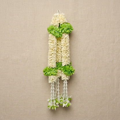 Artificial Mogra ladi with 2 Green Flower | AFF-Garland-26