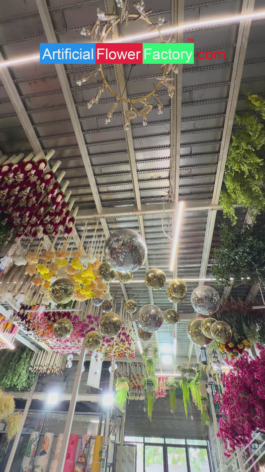 Artificial Mirror Ball Golden Glass Ball