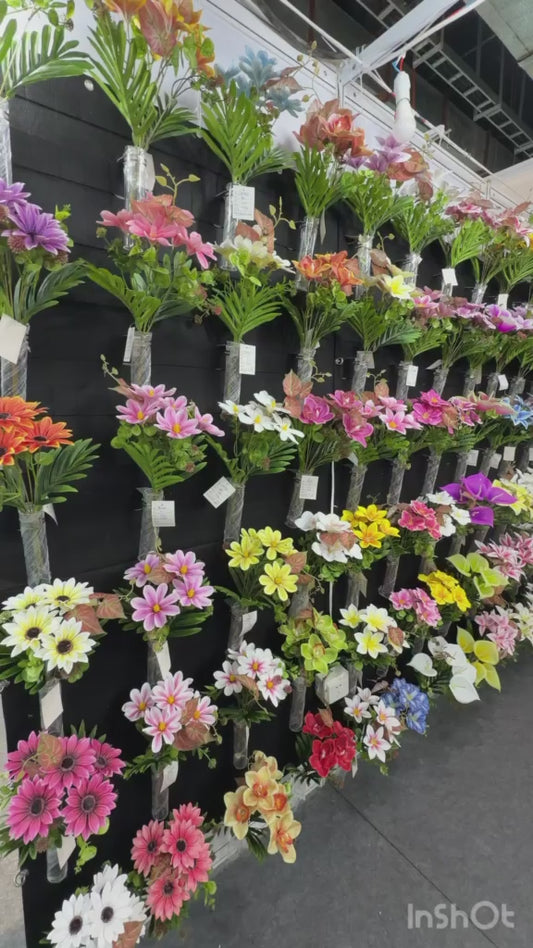 Artificial Blossom Silk Blue Flowers Stick | AFF Stick 30.2