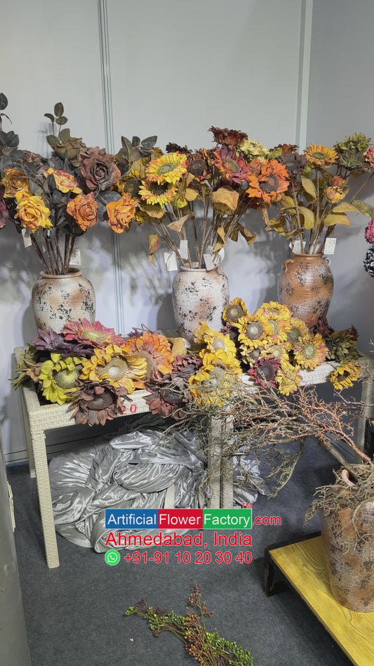 Artificial Aavana Bamboo/Palm Green Leaves | AFF Bunch-64