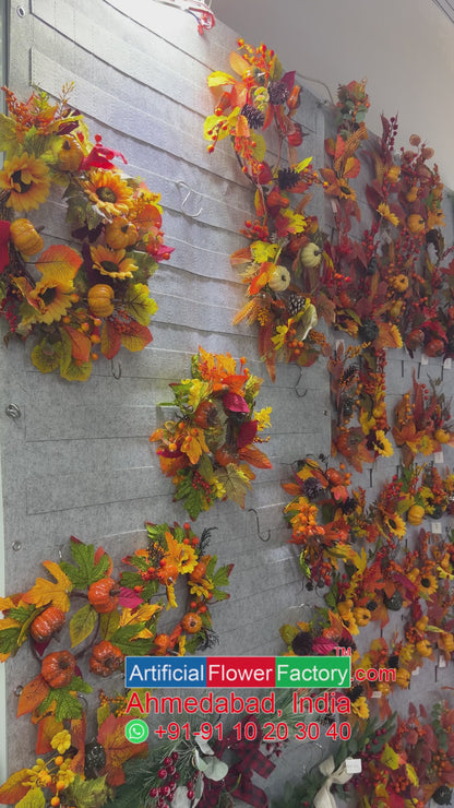 Artificial Light Golden Stems Leaves Branches | AFF Stick 29.5